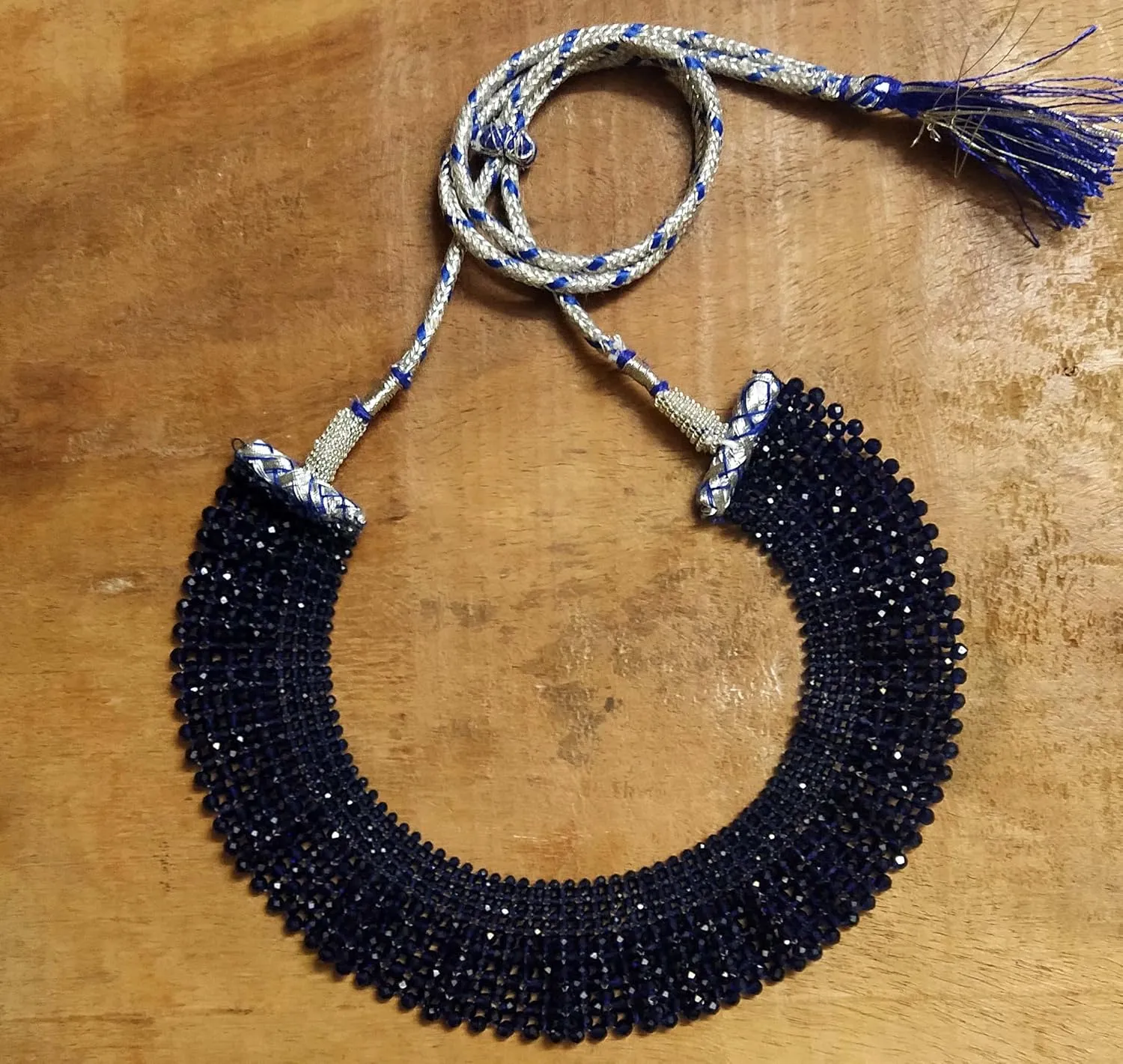 Jewar Mandi Crystal Choker Mat Design Multi Layered Traditional Indian Necklace Bollywood Ethnic Fashion Wedding Jewelry for Women