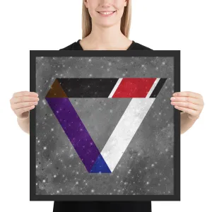 Jiu-Jitsu Rank Triangle Framed Art Poster Print
