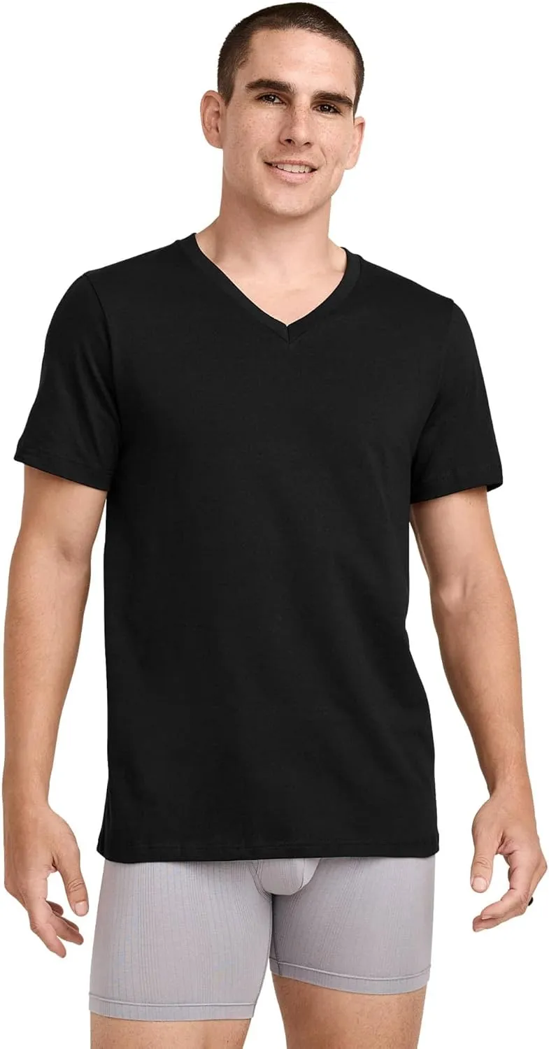 Jockey Men's Undershirt Tall Man Classic V-Neck Undershirt - 2 Pack
