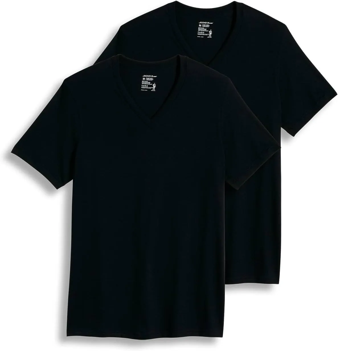 Jockey Men's Undershirt Tall Man Classic V-Neck Undershirt - 2 Pack