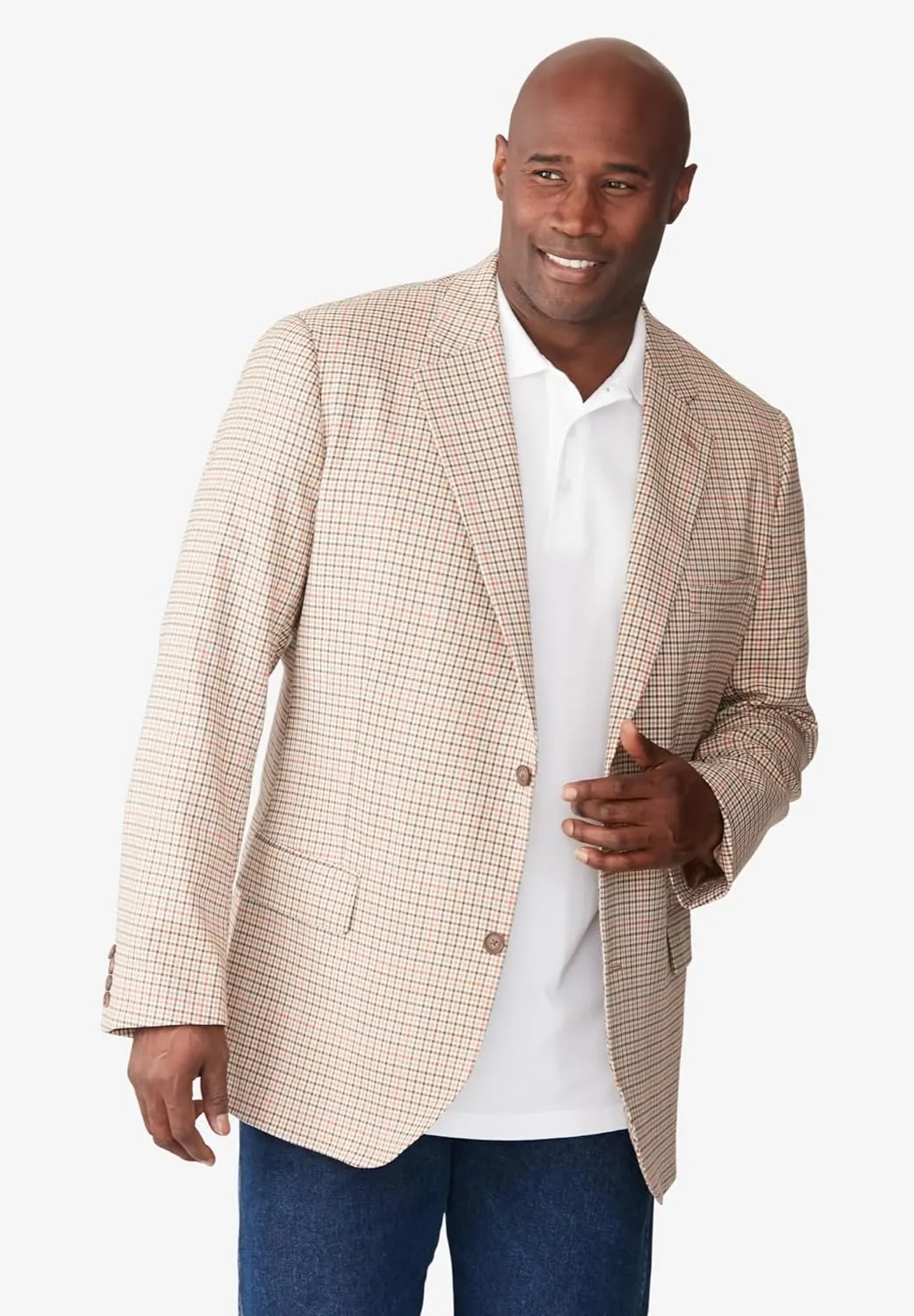 KingSize Men's Big & Tall 2-Button Classic Blazer