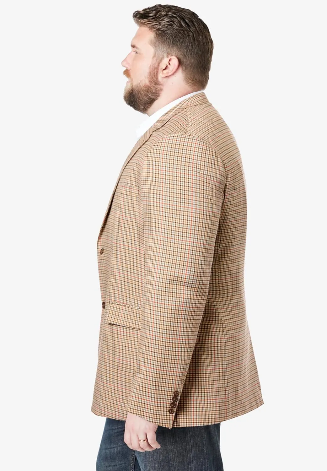 KingSize Men's Big & Tall 2-Button Classic Blazer