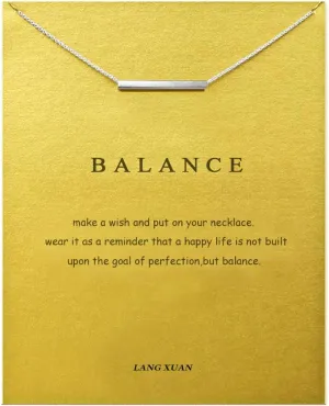 LANG XUAN Friendship Compass Necklace Good Luck Butterfly Pendant Chain Necklace with Message Card Gift Card for Women