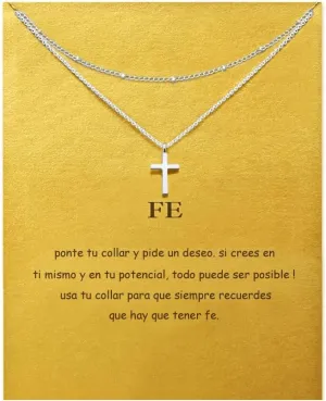 LANG XUAN Message Card Dainty Bead Layered Compass Pendant Necklace Friendship Sun Good Luck Elephant Pendant Chain Necklace for Women Best Gift