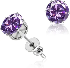 limerencia Pure Titanium Stud Earrings F136 Implant Grade Hypoallergenic Earrings Birthstone Stud Earrings Jewelry Gifts for Women