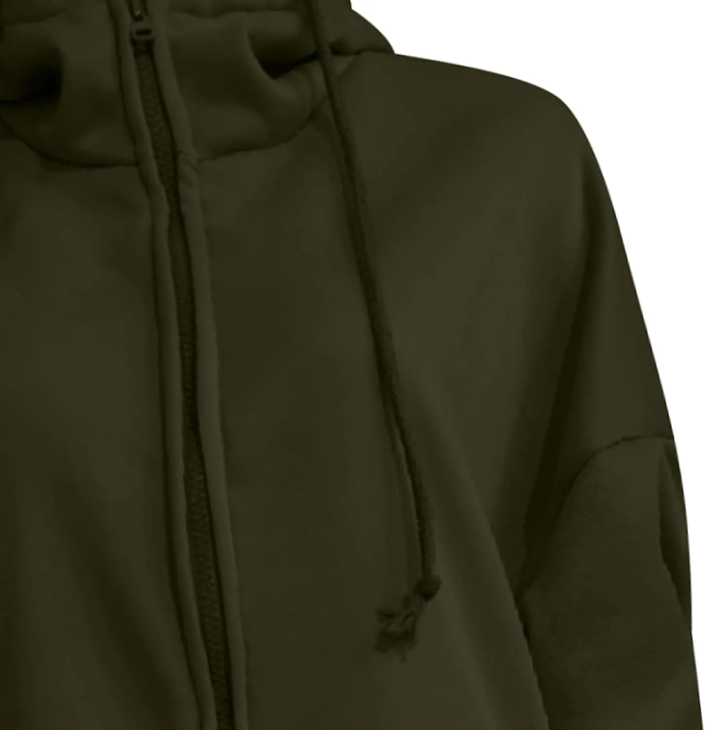 Long Zip Up Hoodies for Women Casual Long Sleeve Hooded Fleece Jackets Loose Fit Tunic Fall Sweatshirts with Pockets