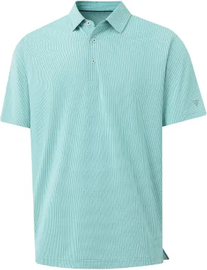 M MAELREG Mens Polo Shirts Short Sleeve Quick Dry Moisture Wicking Athletic Performance Jacquard Collared Golf Shirt for Men