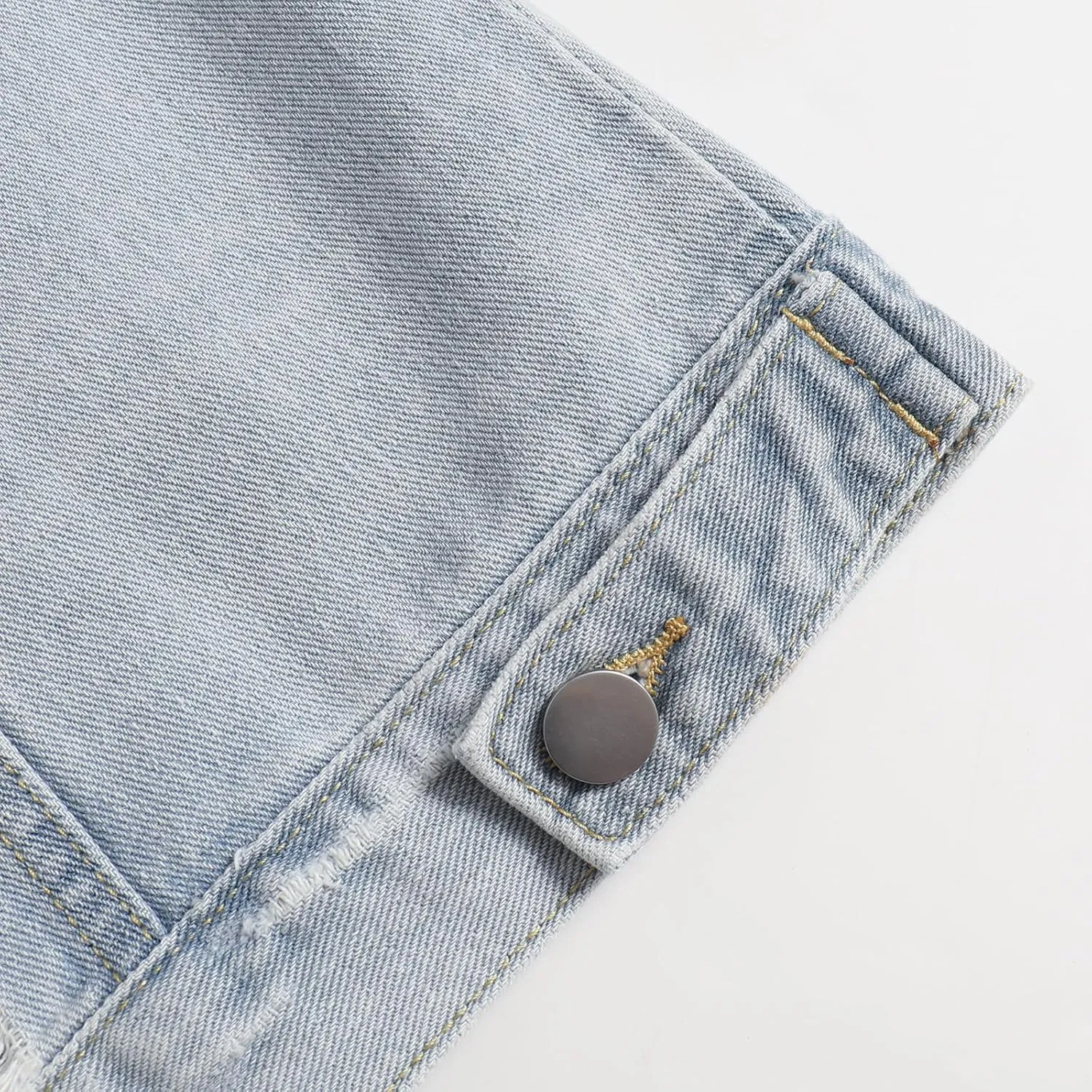 Men Casual Classic Ripped Denim Jacket Slim Jean Jacket Coat