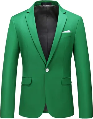 Mens Blazer Slim Fit Sport Coats 26 Colors Suit Jacket for Daily Business and Prom Party