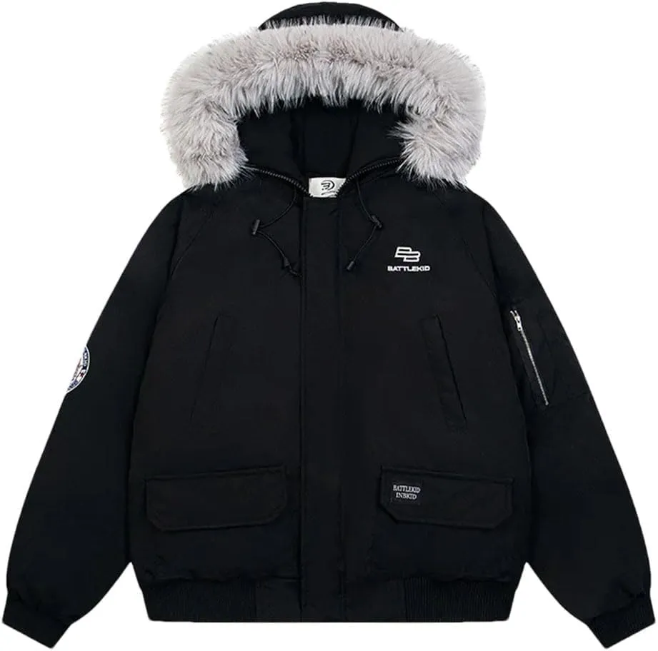 Men's Retro Feeling Loose Style Overcomes Winter Feeling Thickened Coat Cotton Padded Clothes