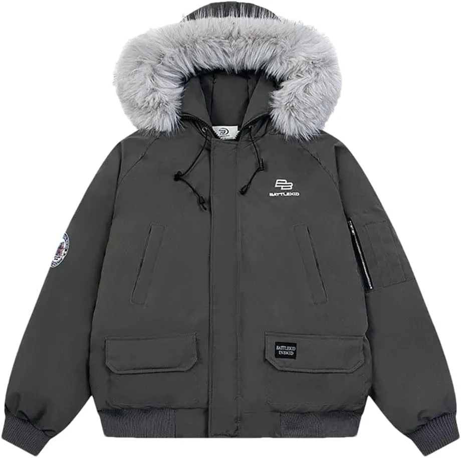Men's Retro Feeling Loose Style Overcomes Winter Feeling Thickened Coat Cotton Padded Clothes