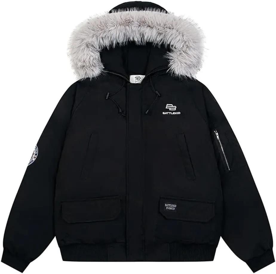 Men's Retro Feeling Loose Style Overcomes Winter Feeling Thickened Coat Cotton Padded Clothes