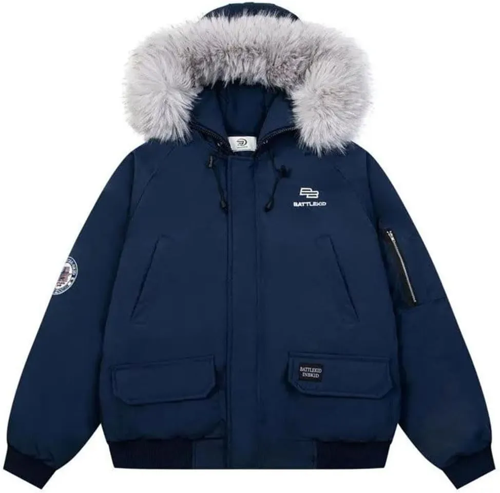 Men's Retro Feeling Loose Style Overcomes Winter Feeling Thickened Coat Cotton Padded Clothes