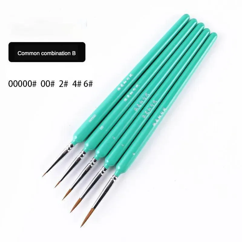 Miniature Weasel Hair Art Brushes Set: Versatile Kit for Artists