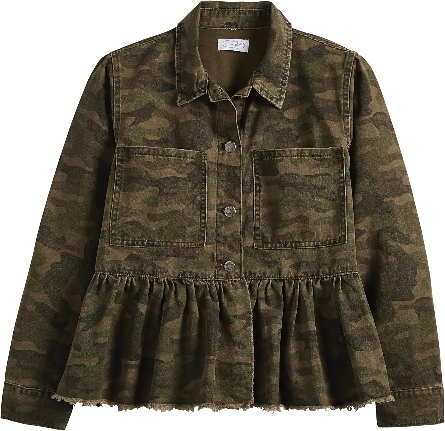 Mud Pie Women's Denim Peplum Jacket