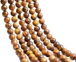 Natural Qinan Sandalwood 8mm 108 Mala Beads, Spiritual, Meditation Beads, Reiki, Japa Mala, Buddhist Prayer Beads, Yoga Bracelet, healing beads LKMALA-RRGU-2619