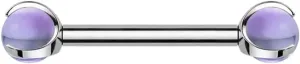 New 2025 Astm F136 Titanium Nipple Piercing 14G Internally Threaded Straight Barbell With Crystal Tongue Ring Nipple Industrial Piercing Jewelry Gift Fashion Trendy Accessories Creative