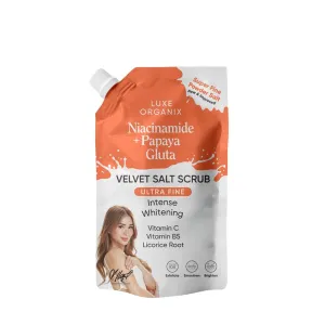 Niacinamide   Papaya Gluta Velvet Salt Scrub 300g