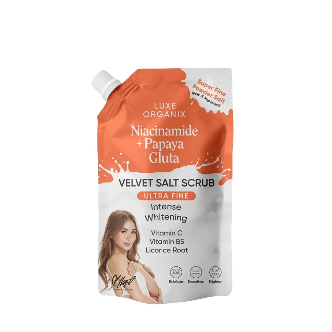 Niacinamide   Papaya Gluta Velvet Salt Scrub 300g
