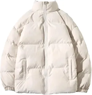 Niiyyjj Winter Cotton Padded Jacket Men Thick Warm Coats Mens Stand Collar Solid Parkas Overcoat