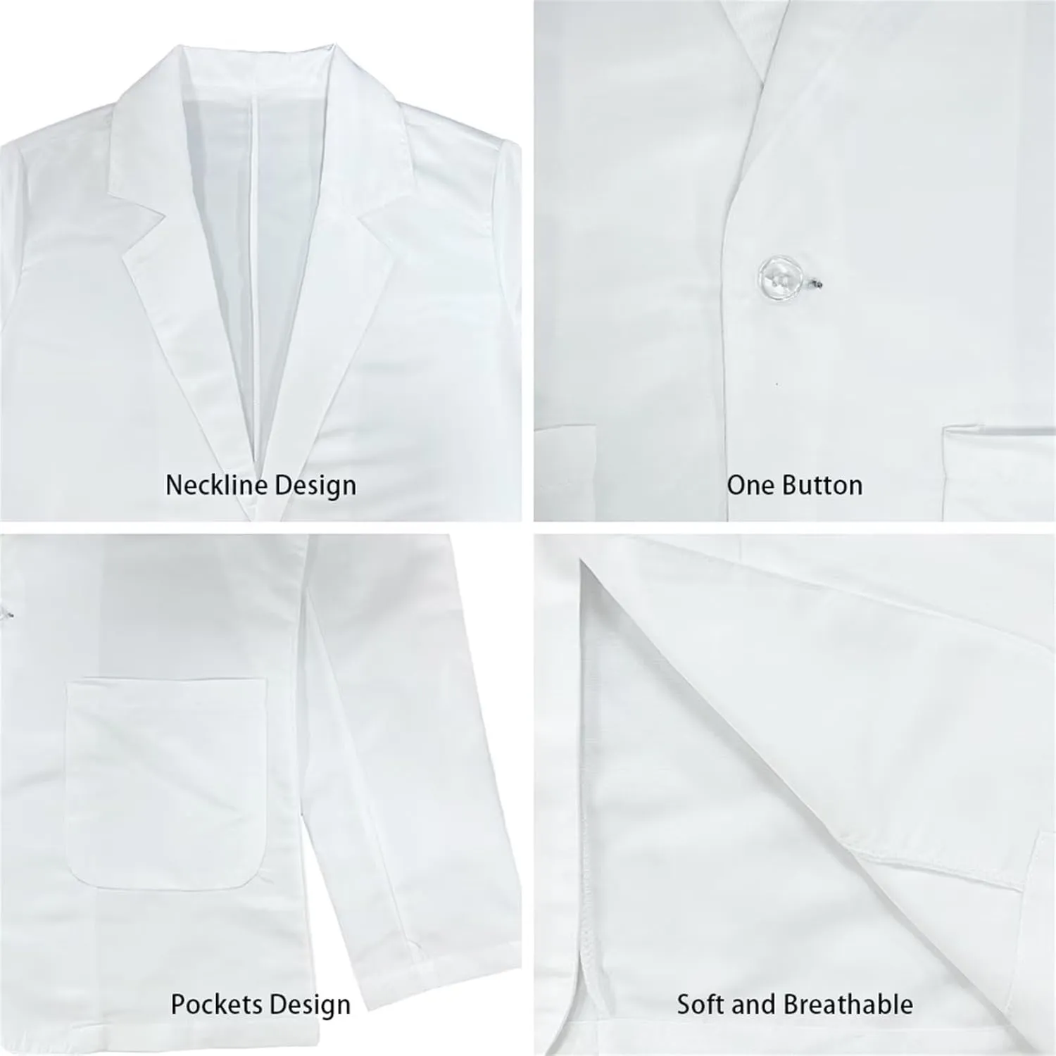 POLERO Women's Long Sleeve Blazer Cute Open Front Cardigan Office Work Suit Jackets with Pockets