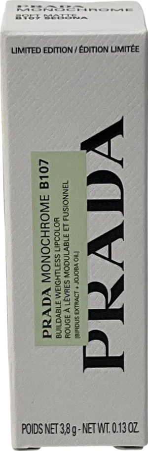 Prada Monochrome Soft Matte Lipstick 107 3.8