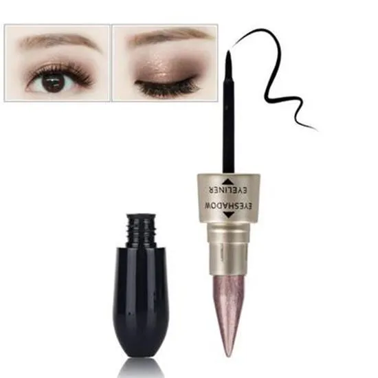 Professional 2 In 1 Eye Makeup Kit Waterproof Long Lasting Shimmer Shine Eye Shadow Sticker