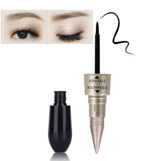 Professional 2 In 1 Eye Makeup Kit Waterproof Long Lasting Shimmer Shine Eye Shadow Sticker