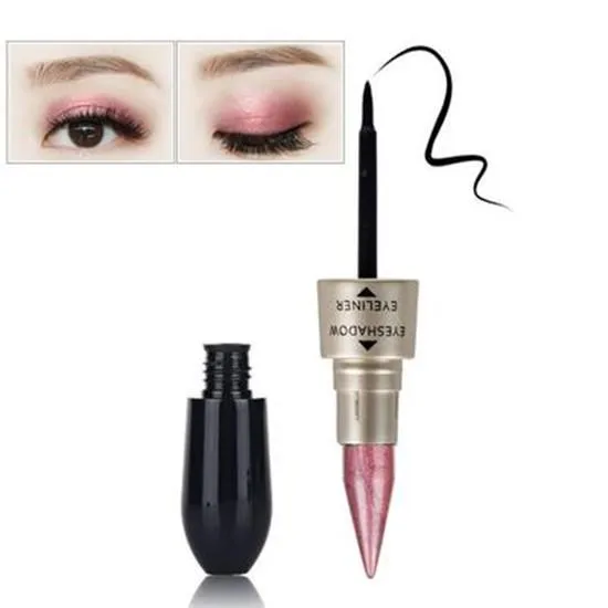 Professional 2 In 1 Eye Makeup Kit Waterproof Long Lasting Shimmer Shine Eye Shadow Sticker