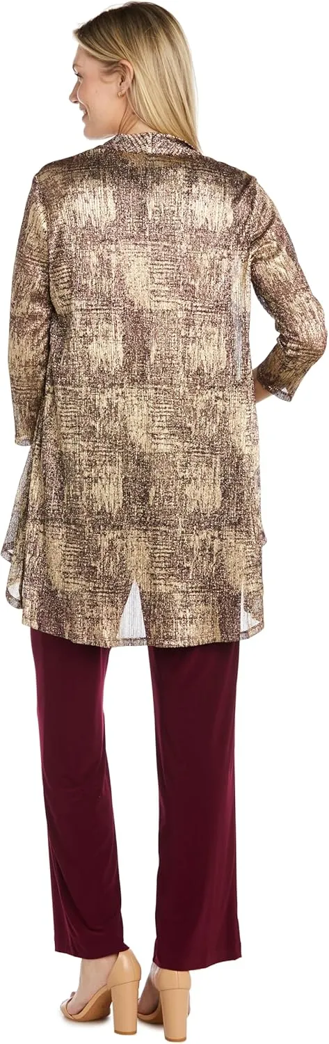 R&M Richards Womens 3PC Special Occasion Pant Outfit
