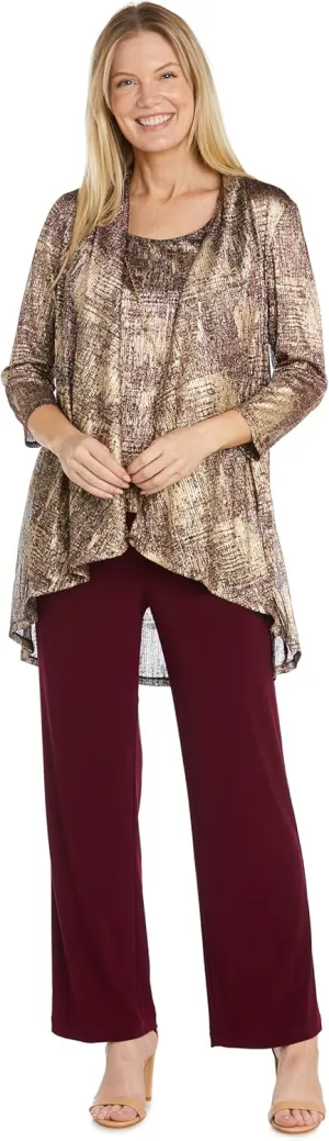 R&M Richards Womens 3PC Special Occasion Pant Outfit