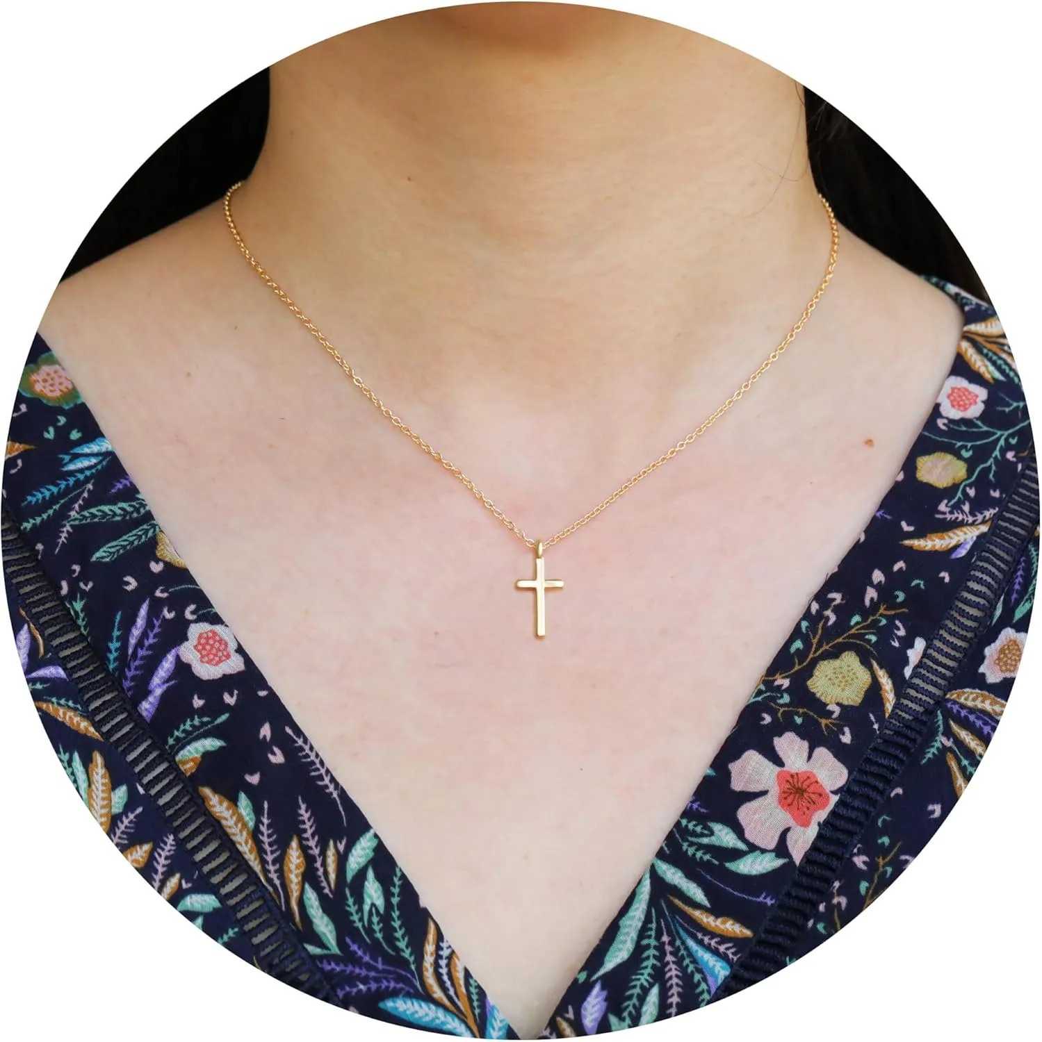 RZKING Layered Necklace for Women, Dainty 14K Gold Evil Eye, Sun Moon Stars, Starfish, Choker Pendant Necklace for Best Friend, Birthday, Thank's Giving, Christmas, Inspirational Gifts for Women