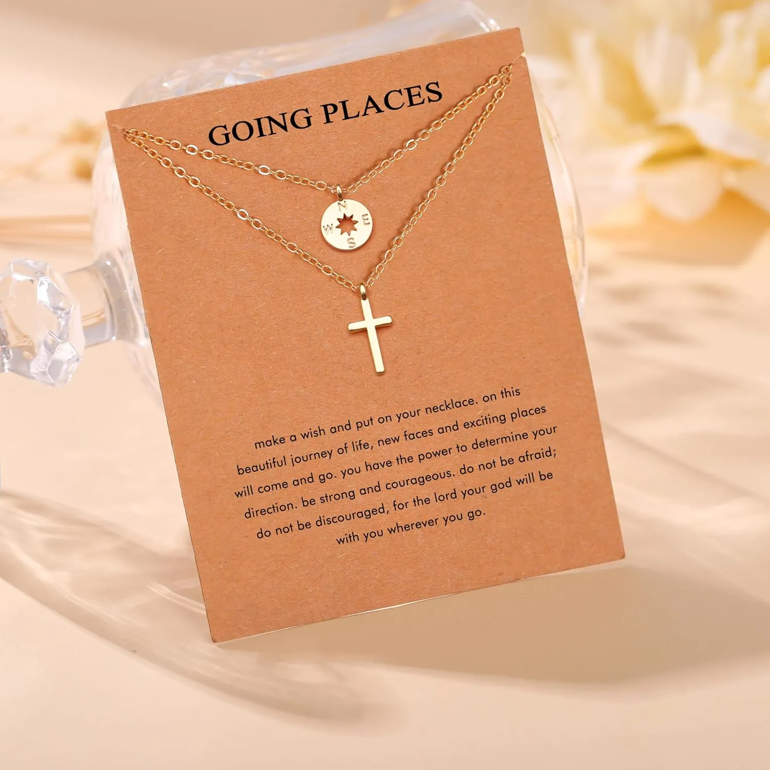 RZKING Layered Necklace for Women, Dainty 14K Gold Evil Eye, Sun Moon Stars, Starfish, Choker Pendant Necklace for Best Friend, Birthday, Thank's Giving, Christmas, Inspirational Gifts for Women