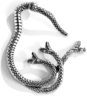 Snake Ear Clip Non Piercinng Earrings Fake Cartilage Clip on Open Wrap Hoop Fashion Vintage Earrings Jewelry for Women and 1Pcs