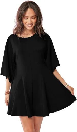 Solid Draped Sleeve Ties Back Skort Romper
