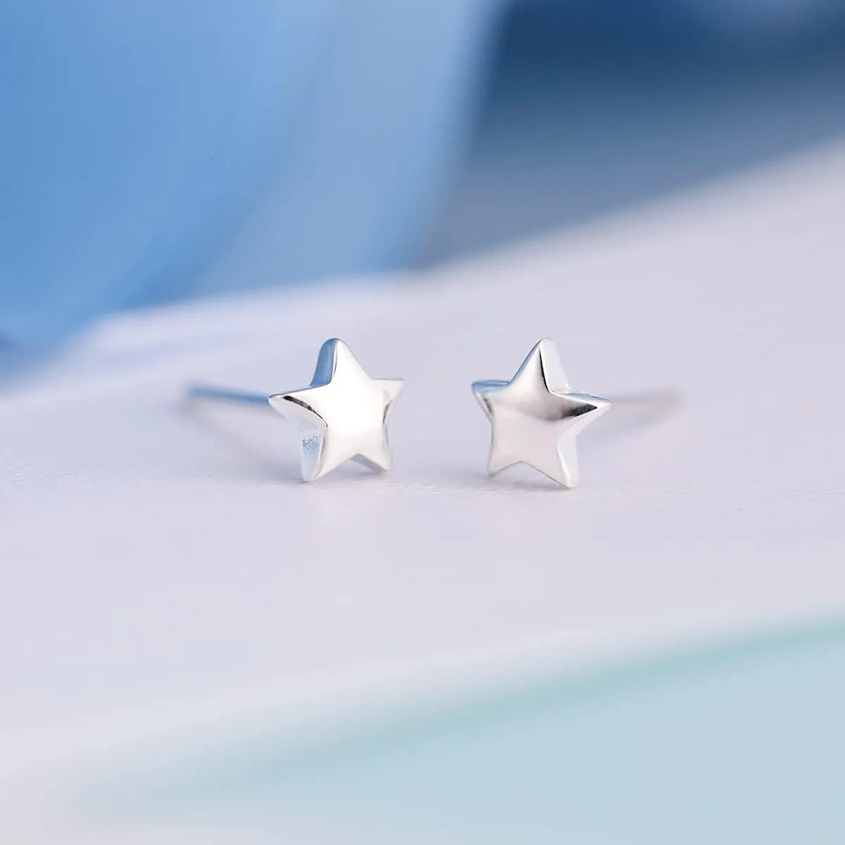Star Earrings Star Stud Earring 925 Sterling Silver Tiny Star Earrings