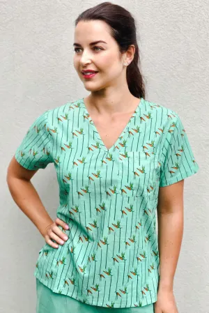 Strelitzia scrub top