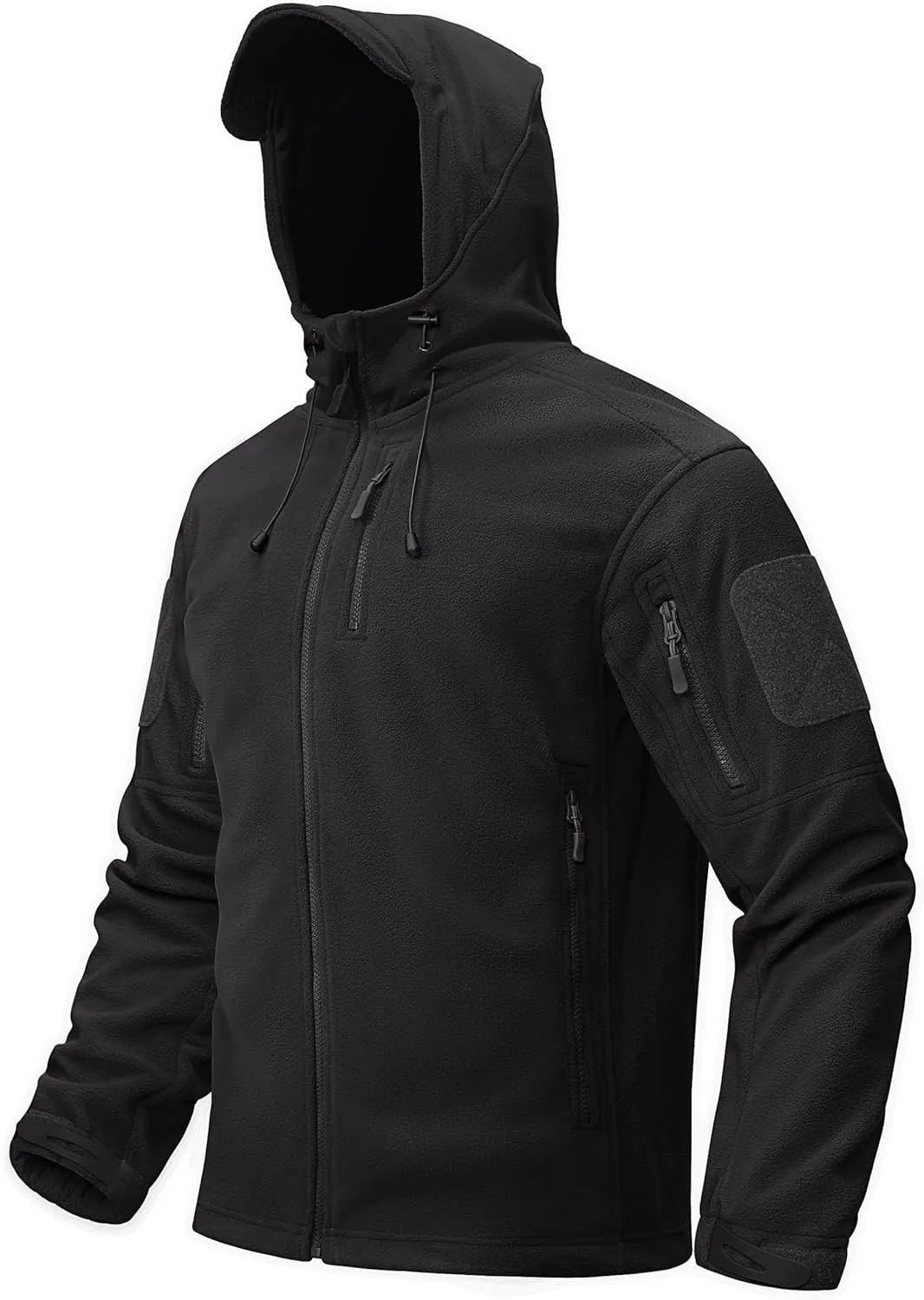 TACVASEN Men's Tactical Fleece Jacket Heavyweight Military Hoodie with 6 Pockets Winter Warm Coats Windproof Outdoor