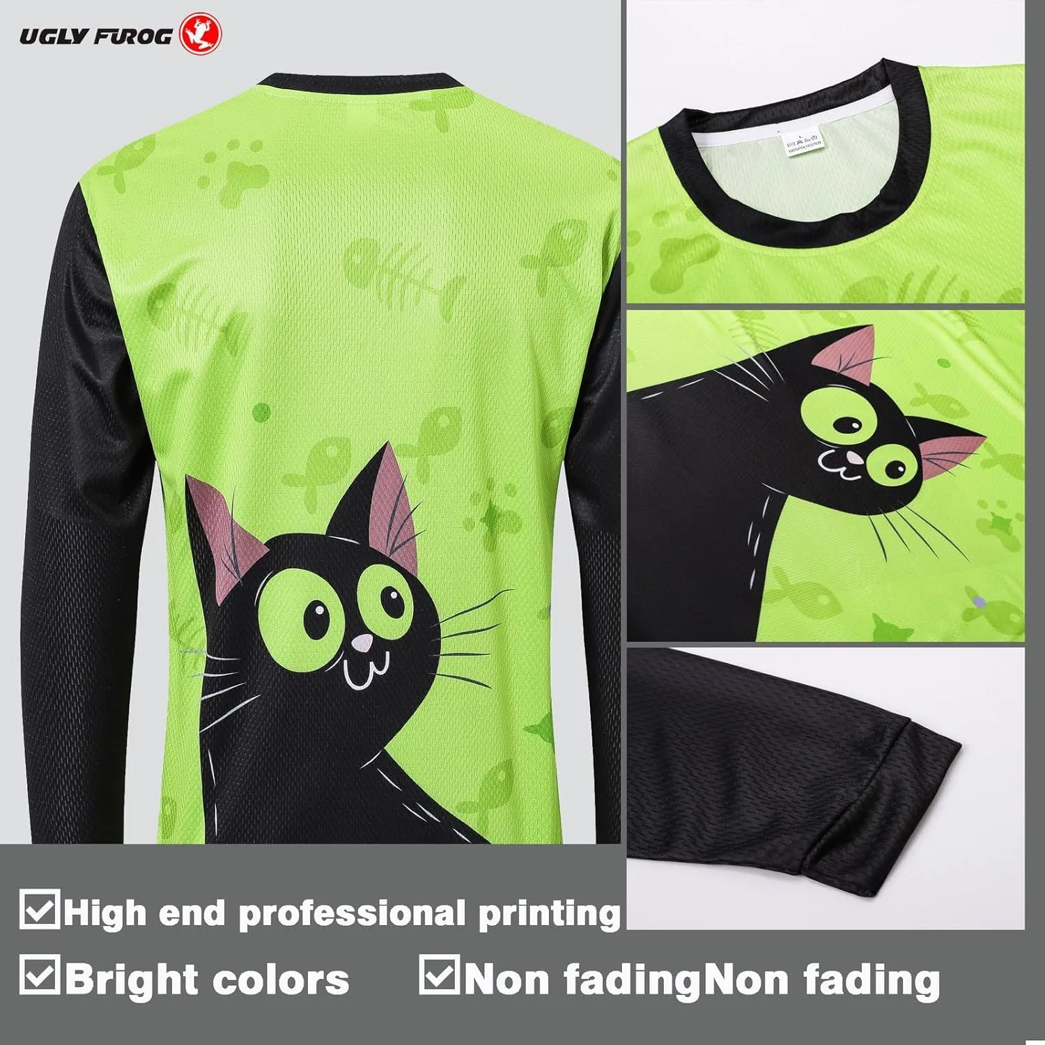 UGLY FROG Bike Wear Long Sleeve Men's Classic Fashion Cycling Downhill Jersey Sportswear Clothing