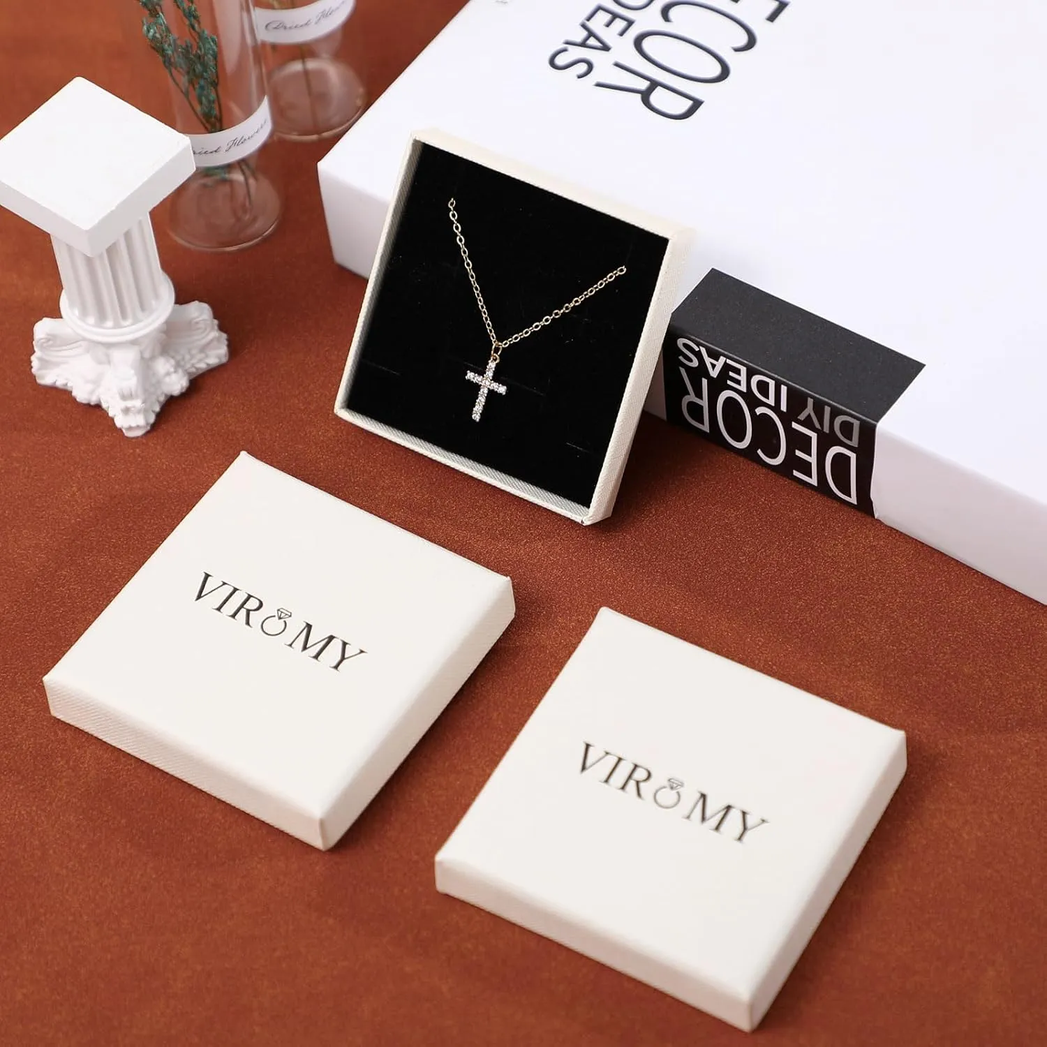 VIROMY Gold Earrings for Women Trendy 14K Gold Plated Paperclip Square Link Drop Dangle Hoops Earrings Stud Huggie Earrings Lightweight Hypoallergenic Minimalist Jewelry Gifts for Women