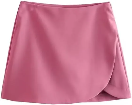 WomenStyle Shorts Skirts,High Waist Side Zipper, Female Skort