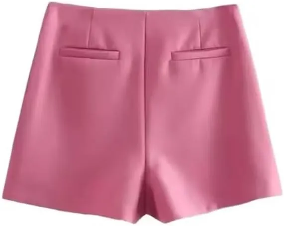 WomenStyle Shorts Skirts,High Waist Side Zipper, Female Skort