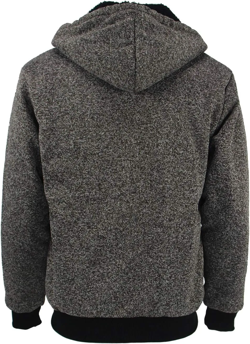 Yasumond Hoodies for Men Zipper Fleece Sweatshirt Heavy Sherpa Lined Hooded Warm Winter Coats Big Tall