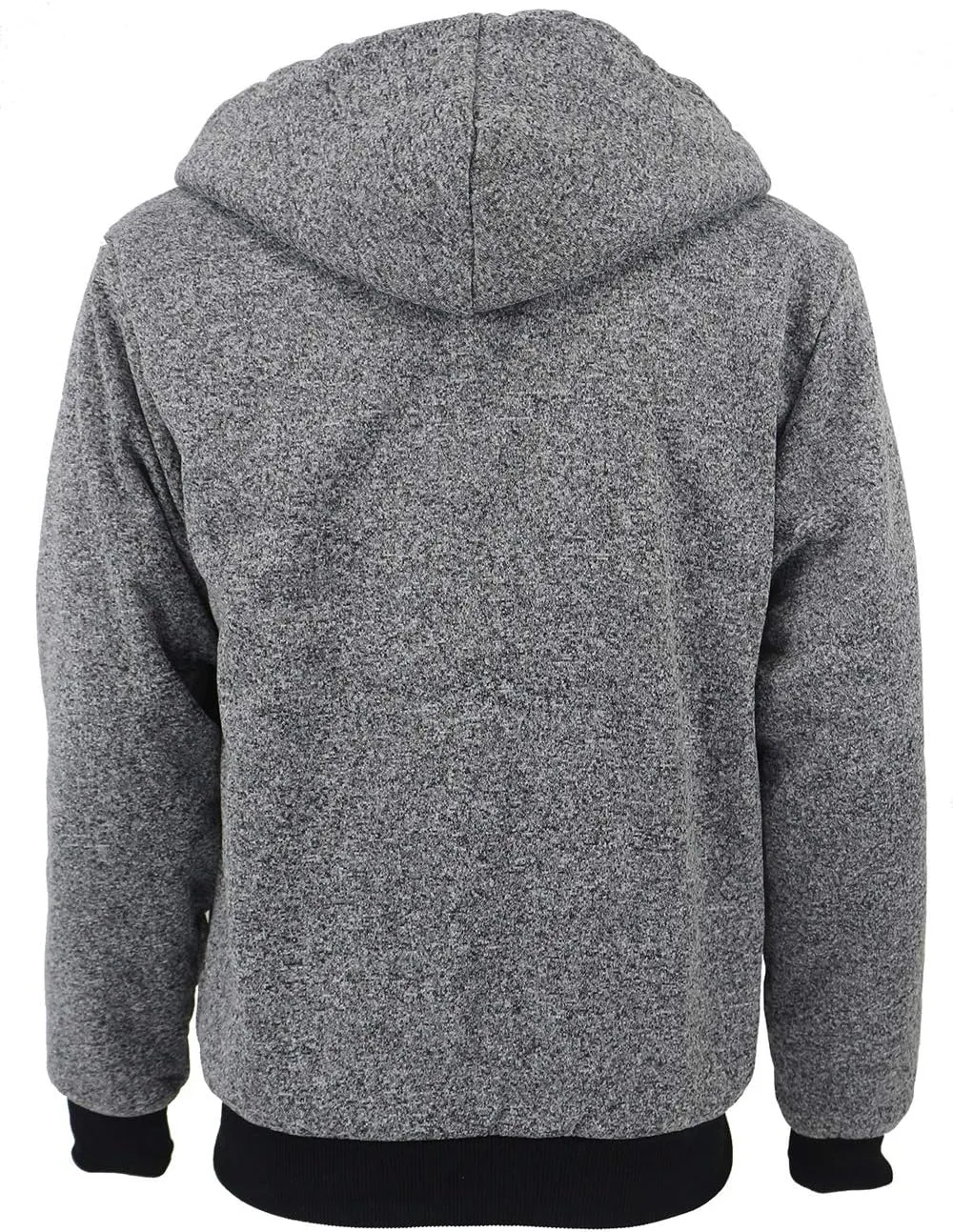 Yasumond Hoodies for Men Zipper Fleece Sweatshirt Heavy Sherpa Lined Hooded Warm Winter Coats Big Tall